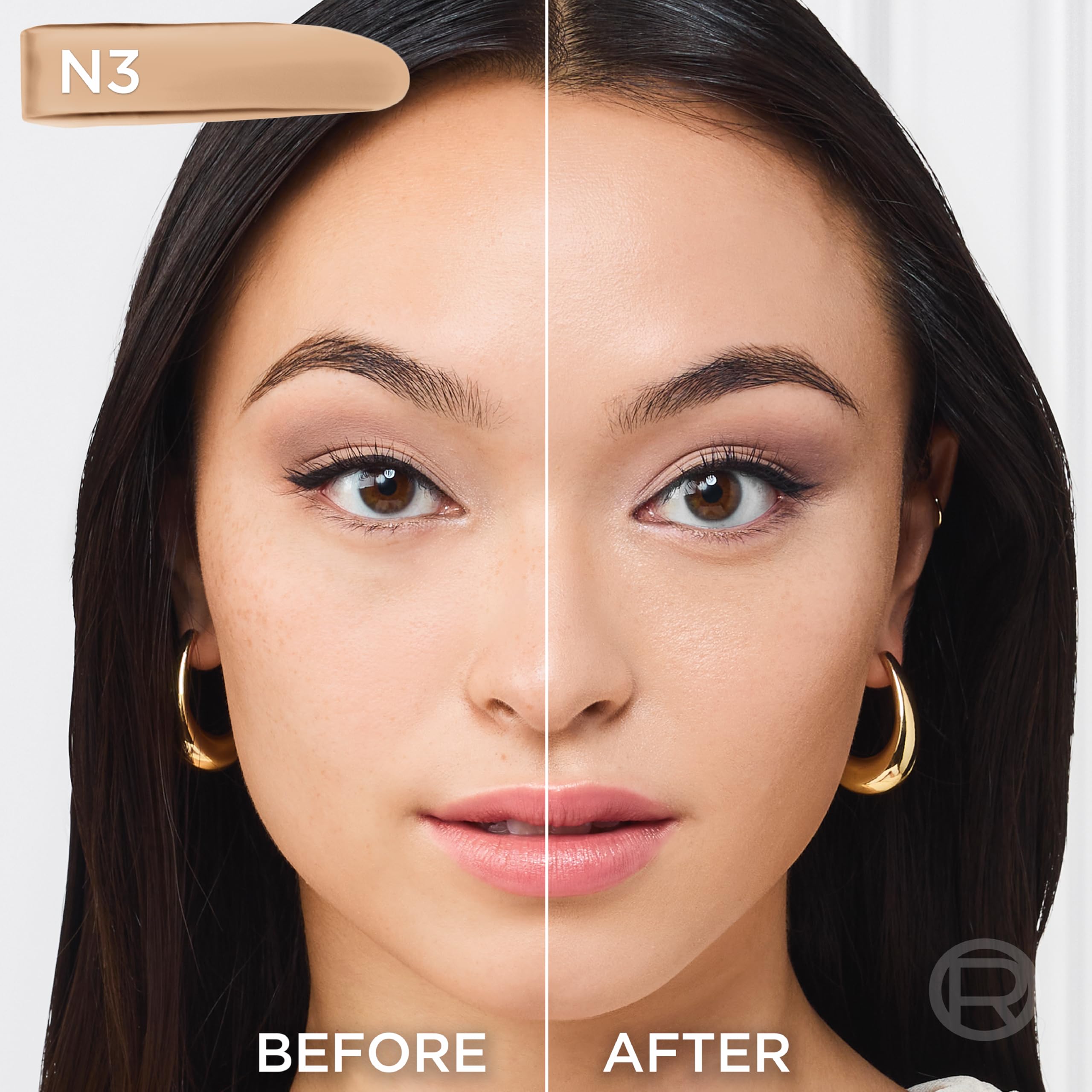 L'Oreal Paris True Match on skin delivers a natural, skin-like finish.