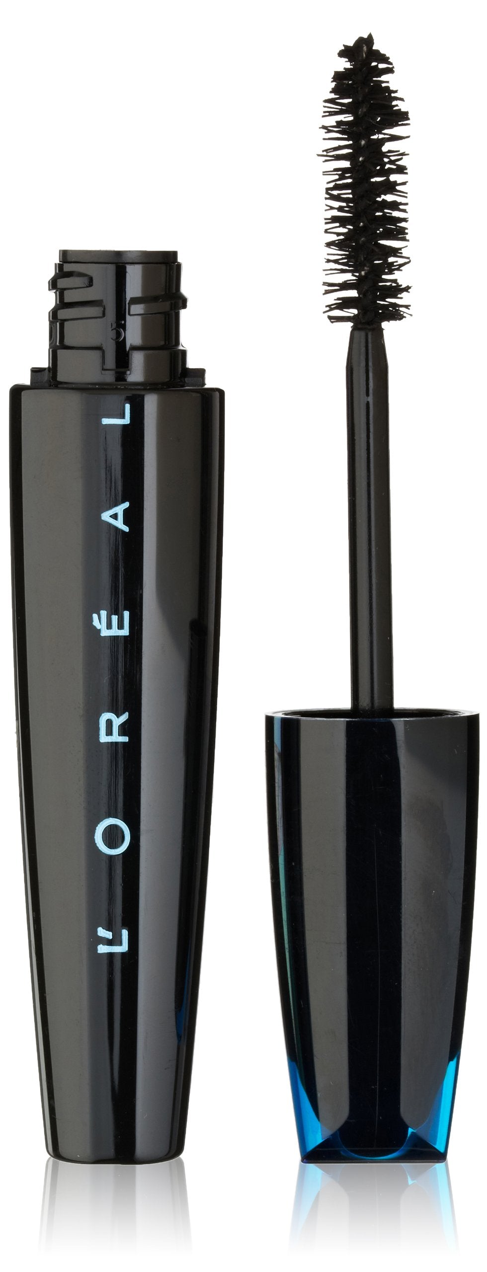 L’Oréal Paris Voluminous mascara bottle in Blackest Black showing dramatic volume potential