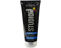 L'Oreal Studio Clean Gel bottle demonstrating strong hold for everyday styling.