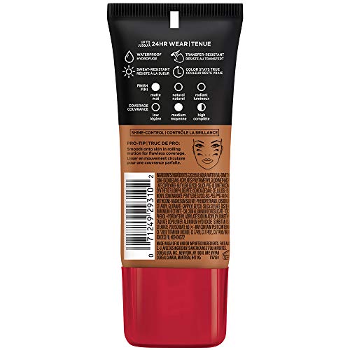 L'Oreal Paris Infallible Pro-Matte Foundation Soft Sable swatches reveal even tone.