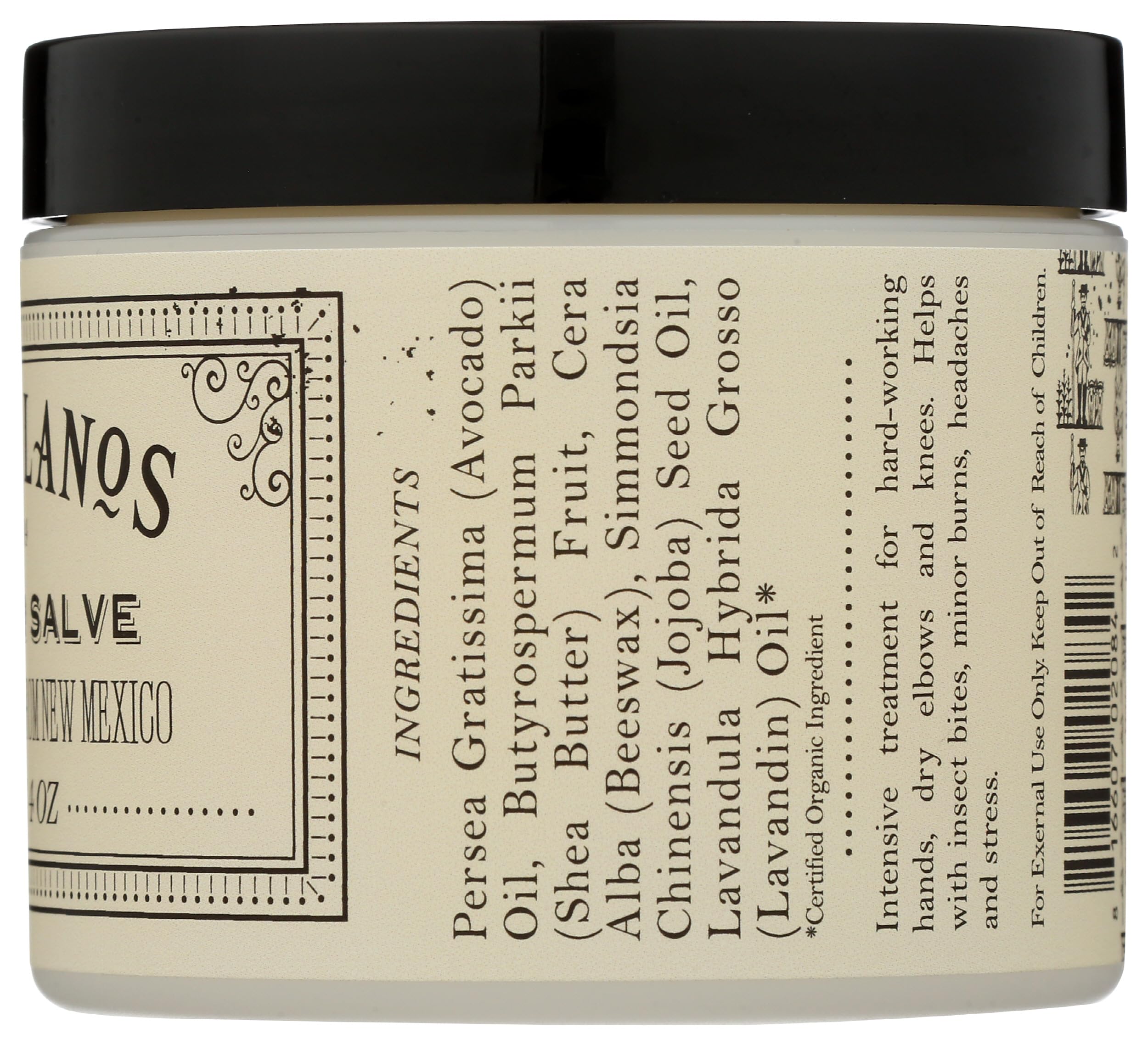 Los Poblanos Lavender Hand Salve on skin, lavender aroma enhances routine care.