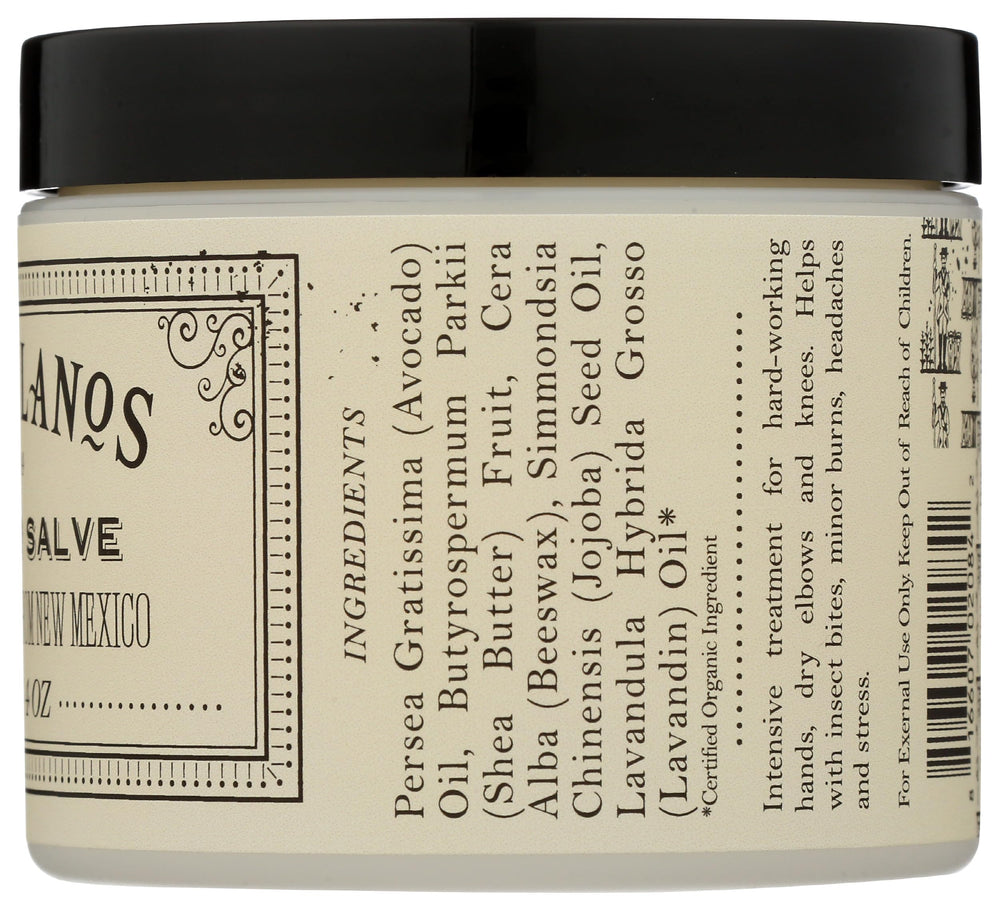Los Poblanos Lavender Hand Salve on skin, lavender aroma enhances routine care.