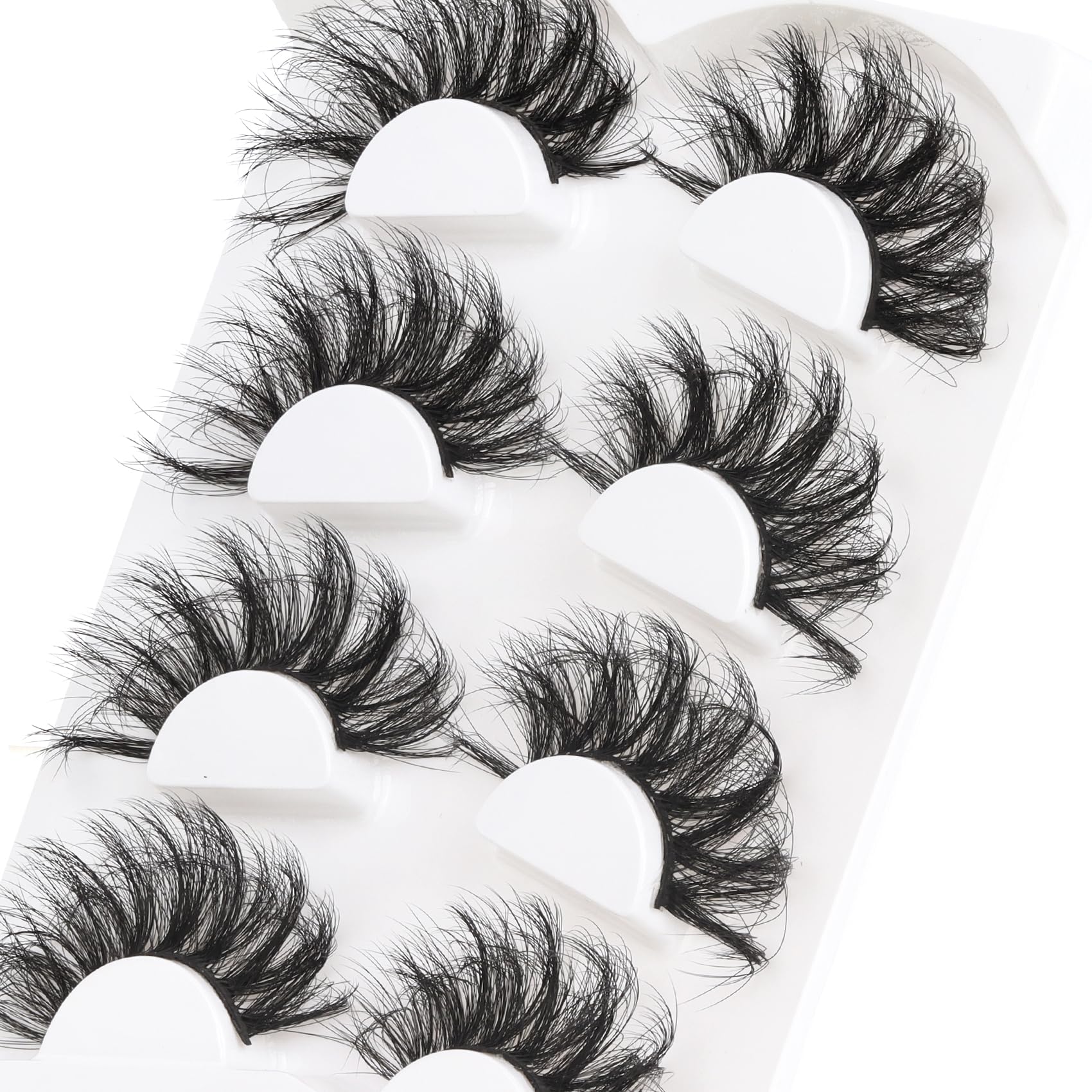 Losha 25mm lashes cruelty-free fibers ensure ethical beauty.