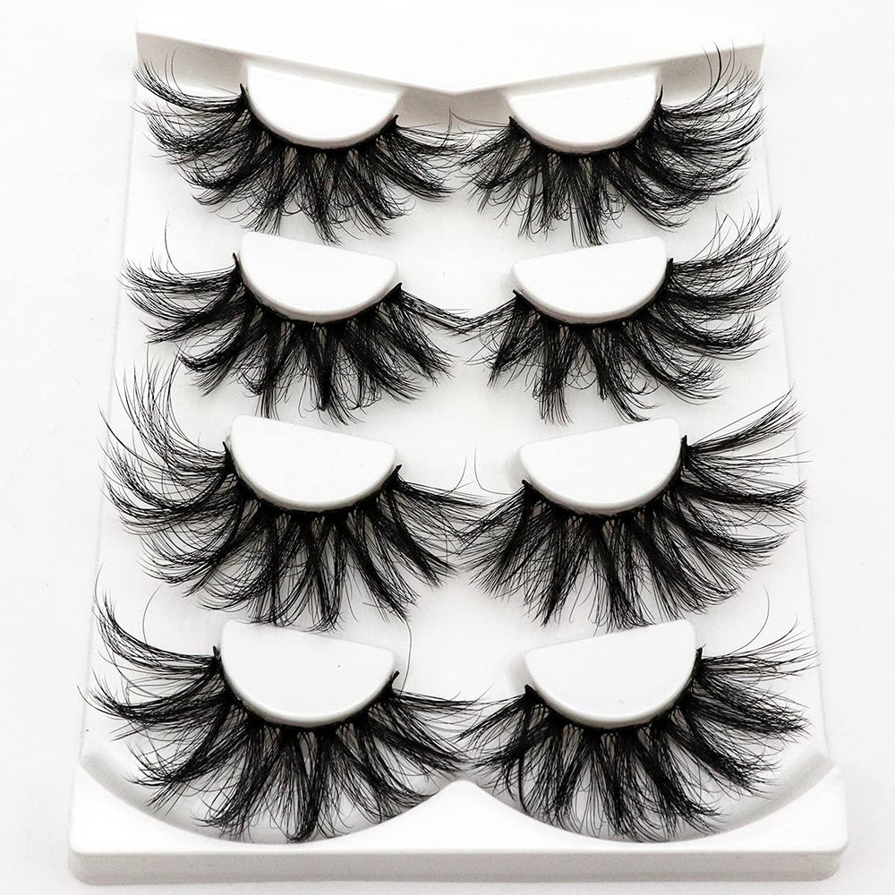 Losha 25mm lashes close-up with dramatic volume for bold eyes.
