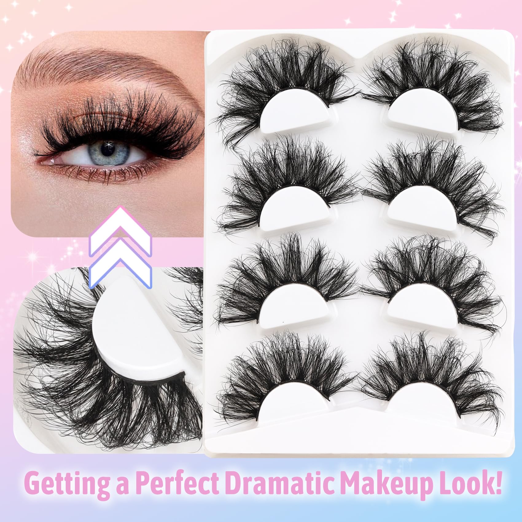 Losha 25mm lashes in ornate box showcasing premium gift-ready presentation.