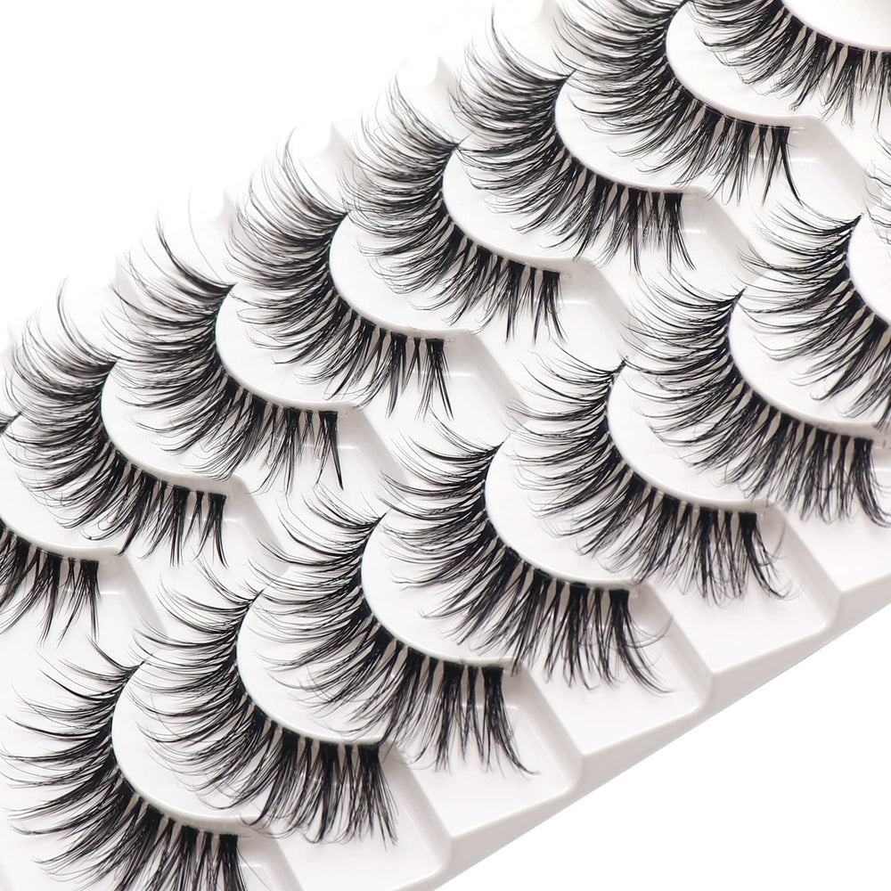 Losha clear band lashes designed for easy, seamless application.