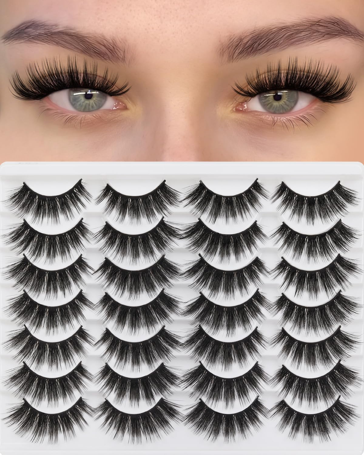 Losha natural-look faux mink lashes for daytime elegance
