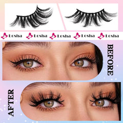 Losha faux mink lashes with a soft band for comfortable wear
