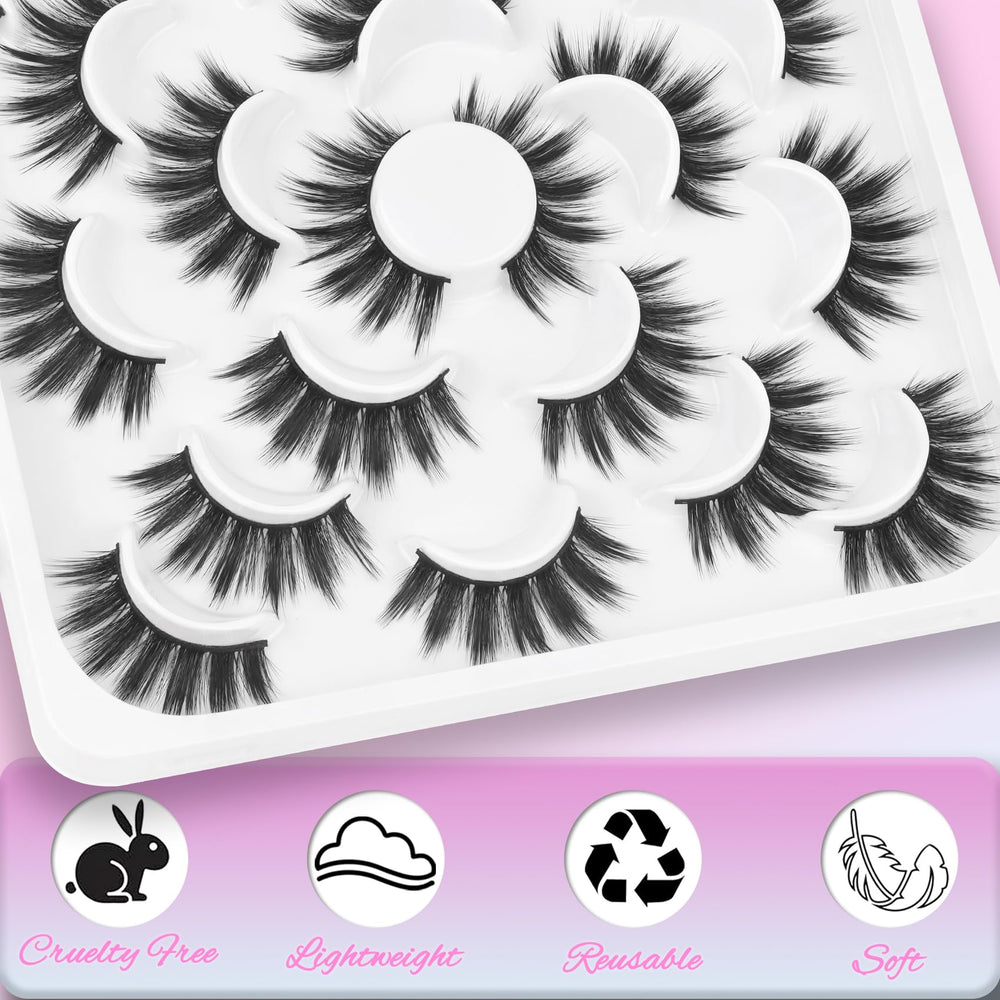 Losha handmade reusable lashes designed for up to 15 uses with proper care.