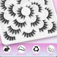 Losha handmade reusable lashes designed for up to 15 uses with proper care.
