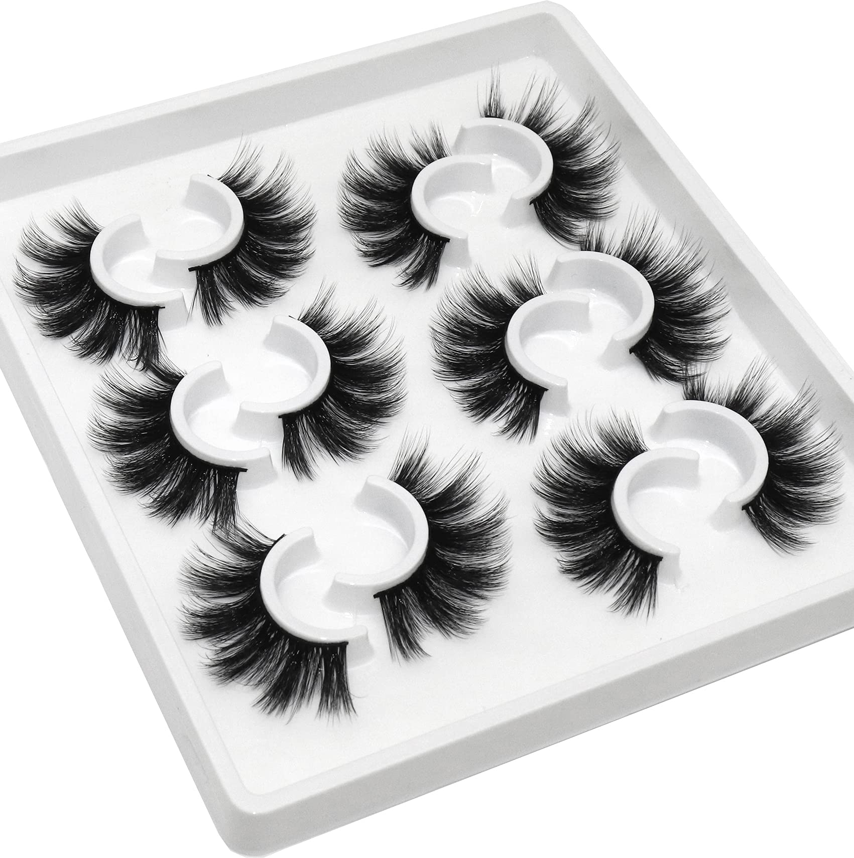 Losha Lashes 20mm fluffy 5D look for dramatic evenings.
