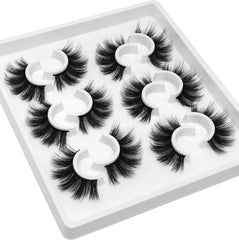 Losha Lashes 20mm fluffy 5D look for dramatic evenings.