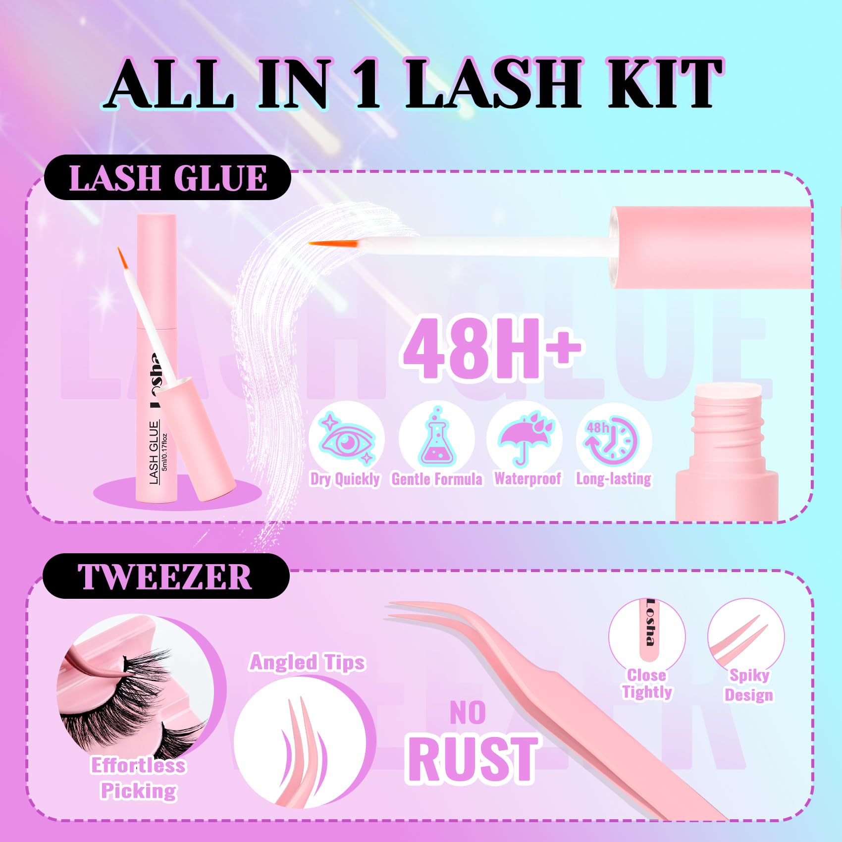 Losha Beginner-friendly kit simplifies lash application at home