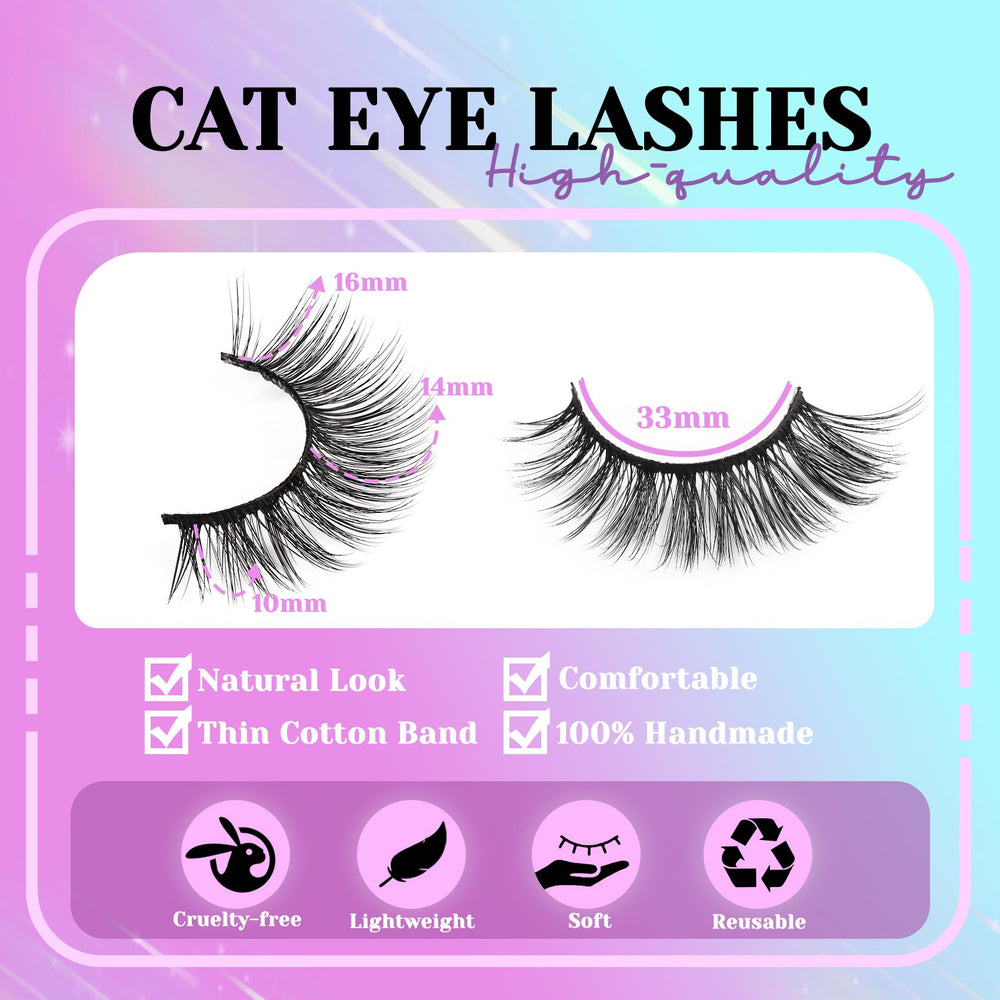 Losha Cruelty-free synthetic fibers mimic natural lash texture