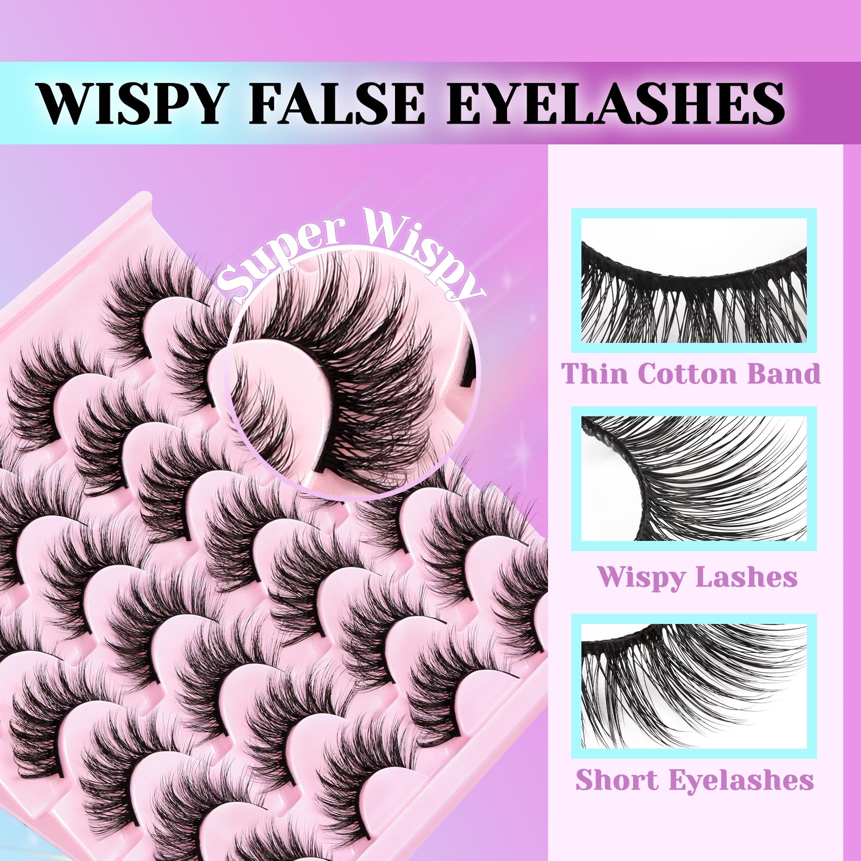 Losha DIY Kit with lash glue and tweezers for easy at-home looks