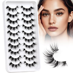 Losha Lashes natural cat eye full strip for a soft, upturned look
