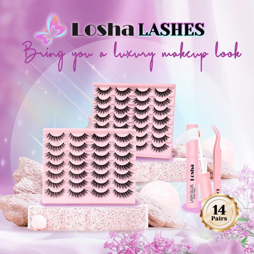 Losha Lash kit packaging keeps lashes clean and organized