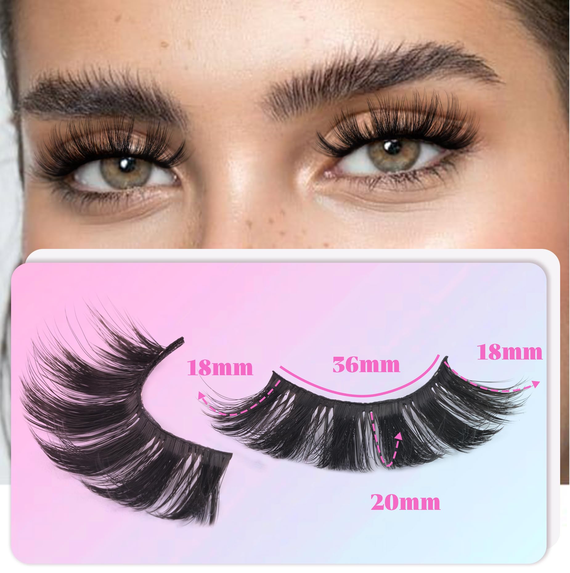 Losha Lashes vegan cruelty-free soft-band for comfortable all-day wear.