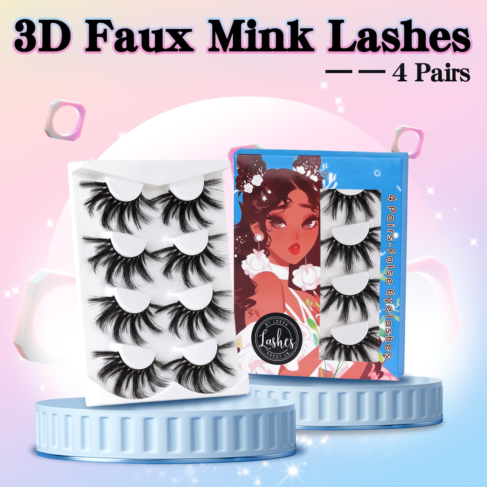 Losha reusable lashes designed for multiple uses with proper care