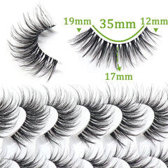 Losha vegan fibers false eyelashes offering cruelty-free, skin-friendly comfort.