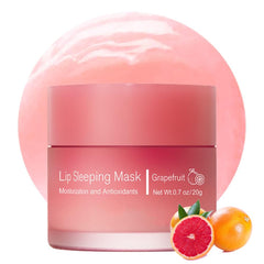Loske Sleeping Lip Mask Grapefruit jar provides overnight hydration for smoother lips