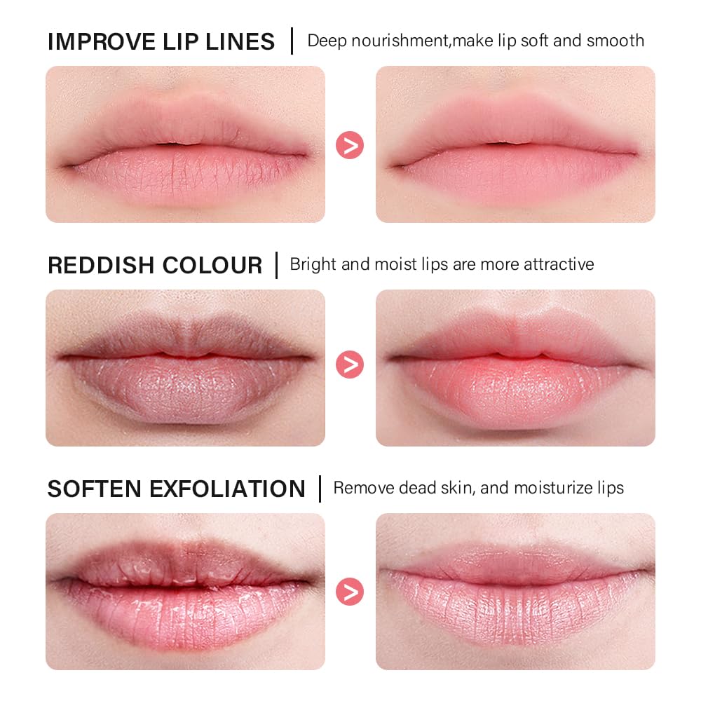 Loske Sleeping Lip Mask on nightstand for easy nighttime lip nourishment.