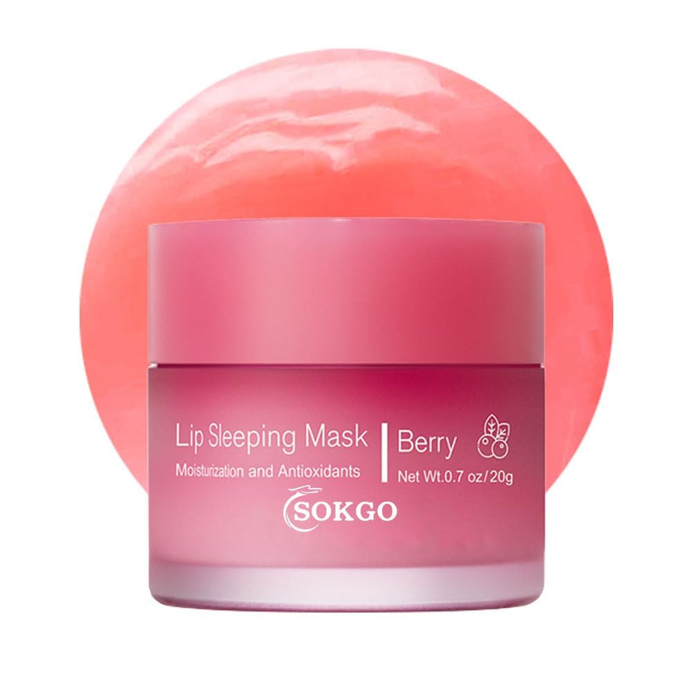 Loske Sleeping Lip Mask travel-friendly pack ideal for on-the-go lip care.