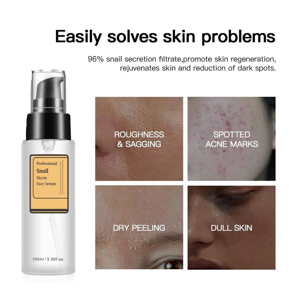 Loske Snail Mucin Serum absorbing into skin with immediate hydration