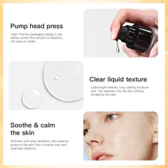 Loske Snail Mucin Serum ingredients label with nourishing components