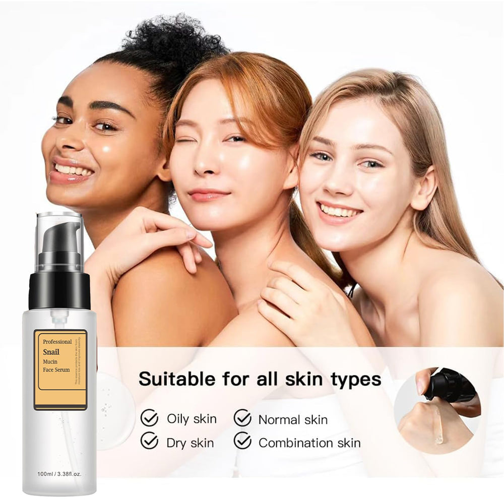 Loske Snail Mucin Serum packaging box highlighting affordability and versatility