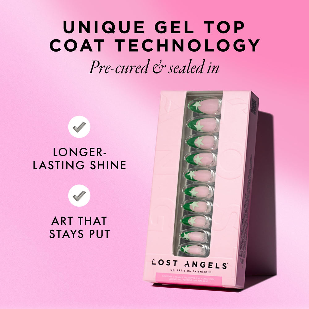 Lost Angels gel top coat protects against chipping and fading for salon-like finish