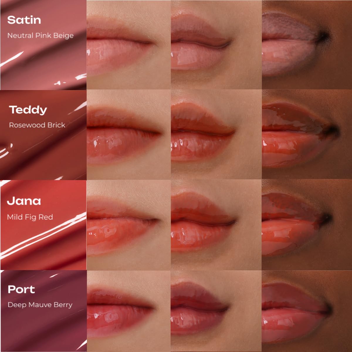 Losy Kim PDRN Tinted Lip Serum vegan, hypoallergenic formula for daily use