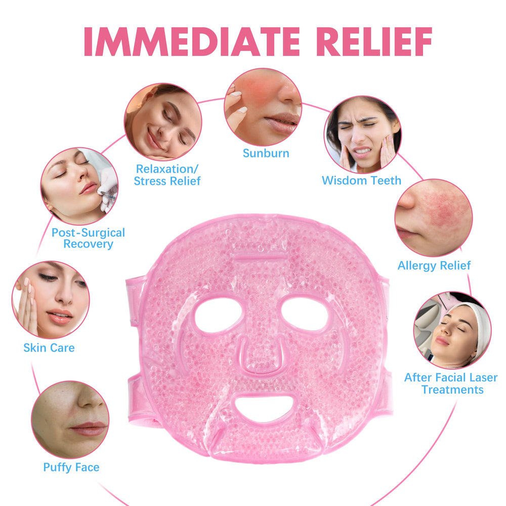 LotFancy Face Ice Pack plush-side close-up for gentle temperature therapy