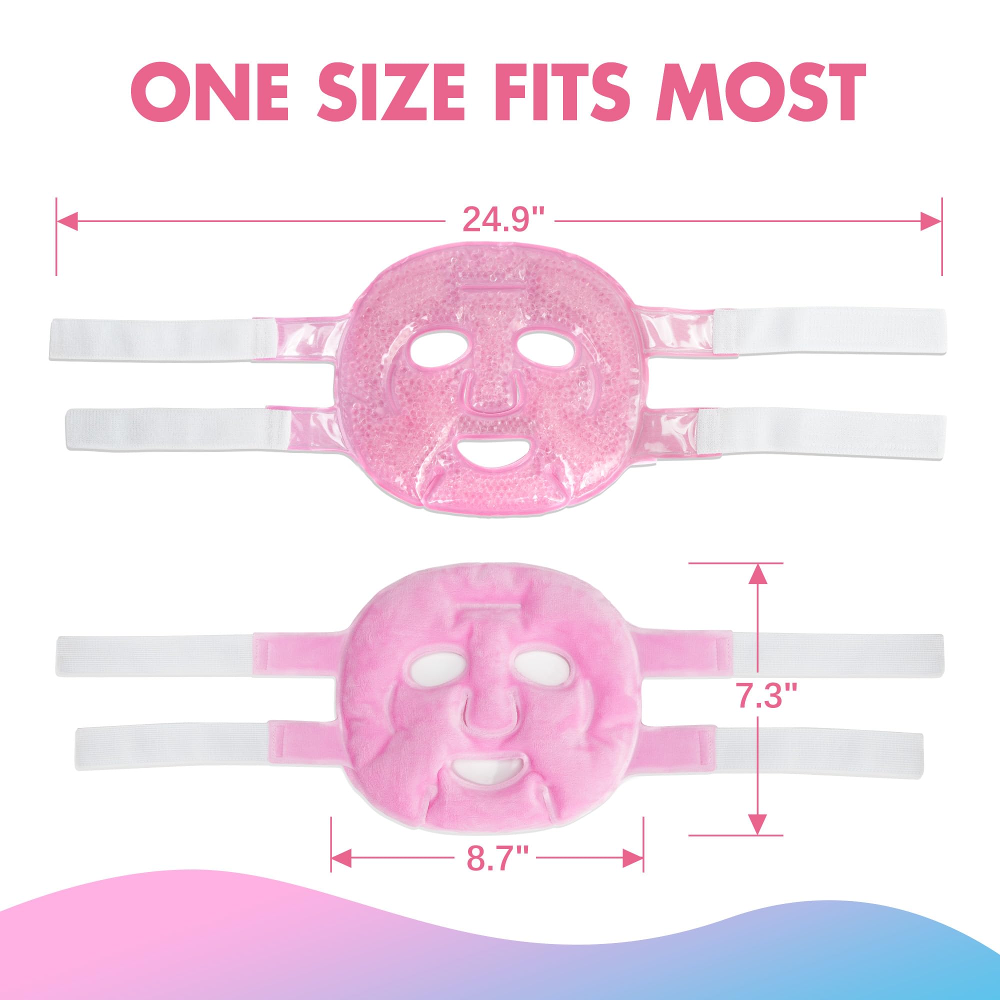 LotFancy Face Ice Pack ready for storage or travel use