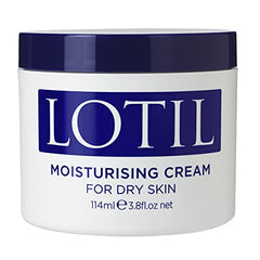 Lotil Original Cream applied to hands, quick absorption for daily rehydration.