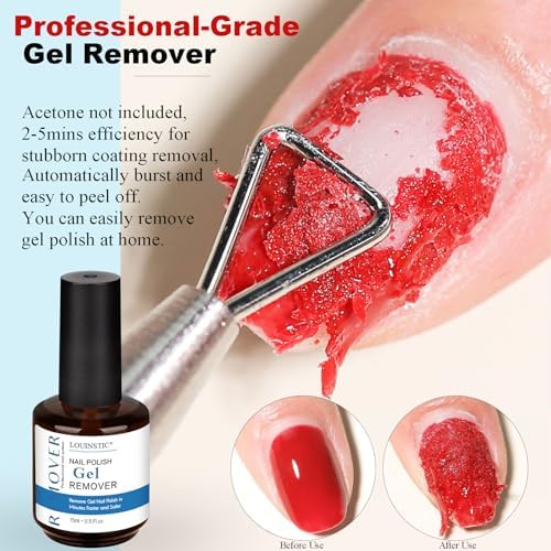 LOUINSTIC cuticle oil bottle for nourishing nails after removal.