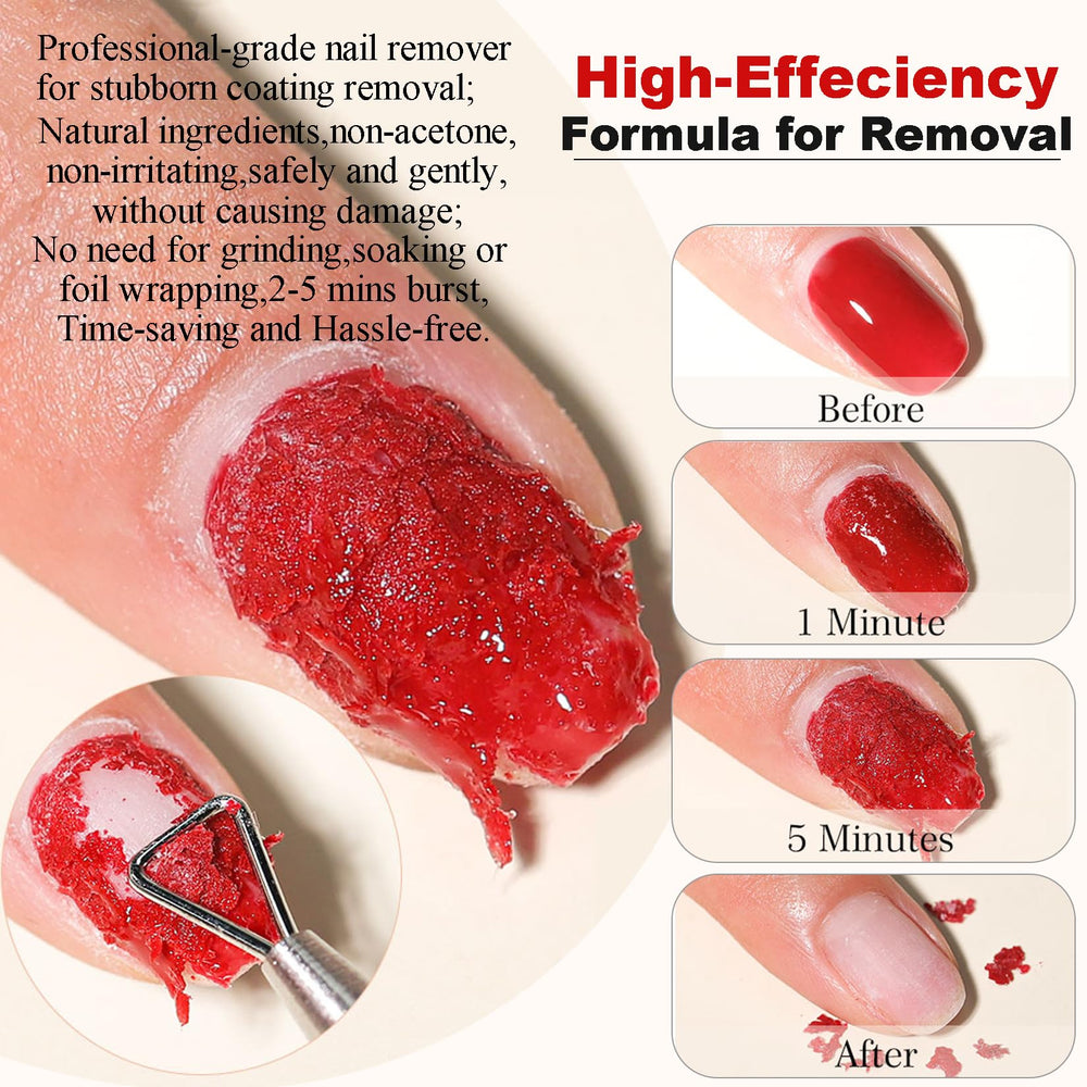 Colorful cuticle pushers included for precise nail prep