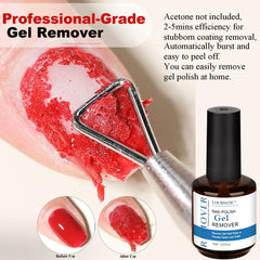 LOUINSTIC Gel Remover in action for quick at-home touch-ups.