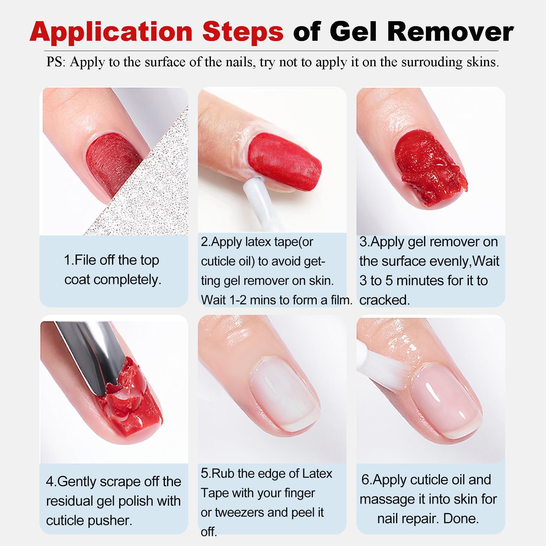 LOUINSTIC Hand using kit demonstrates salon-grade removal.