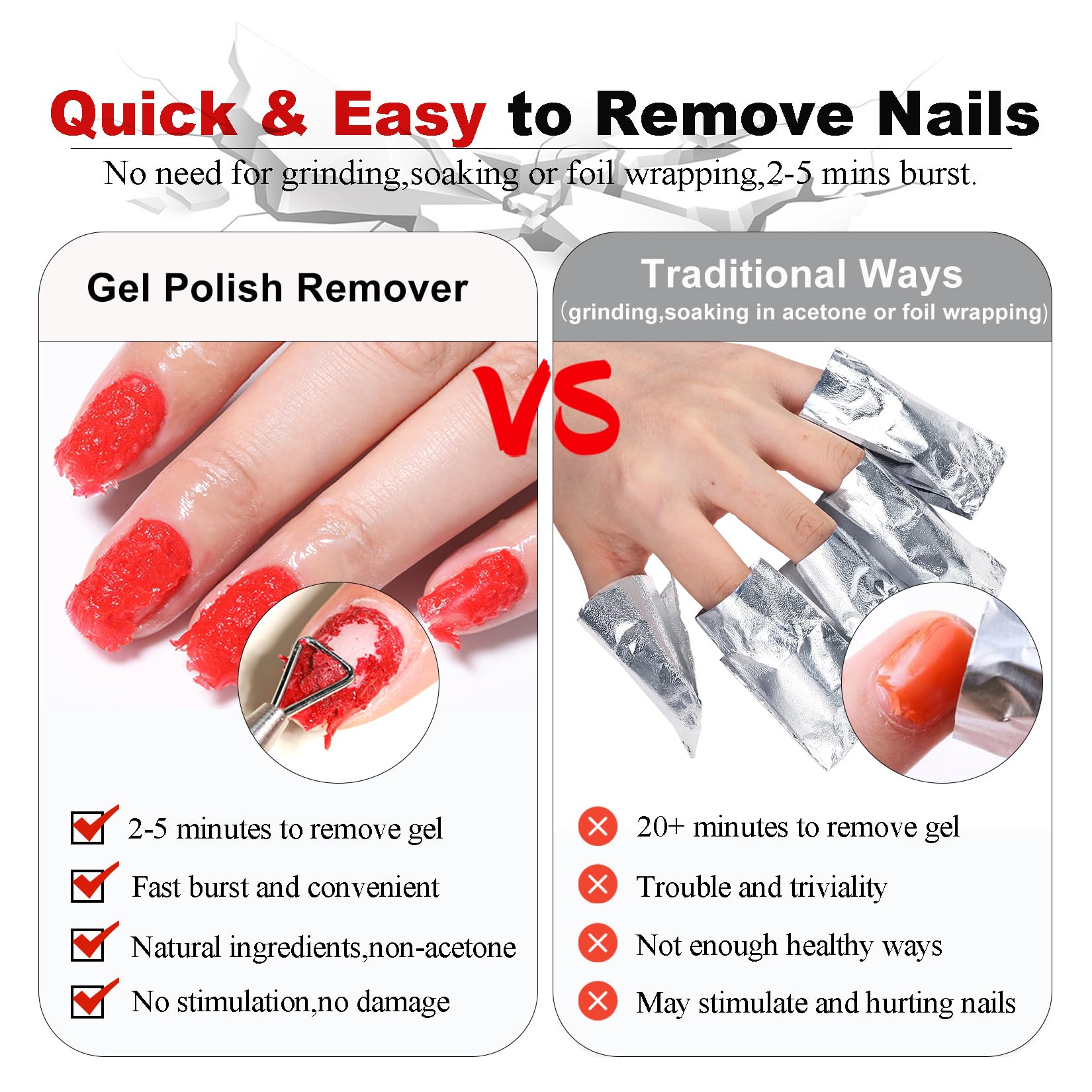 LOUINSTIC nail files set for shaping and finishing nails.