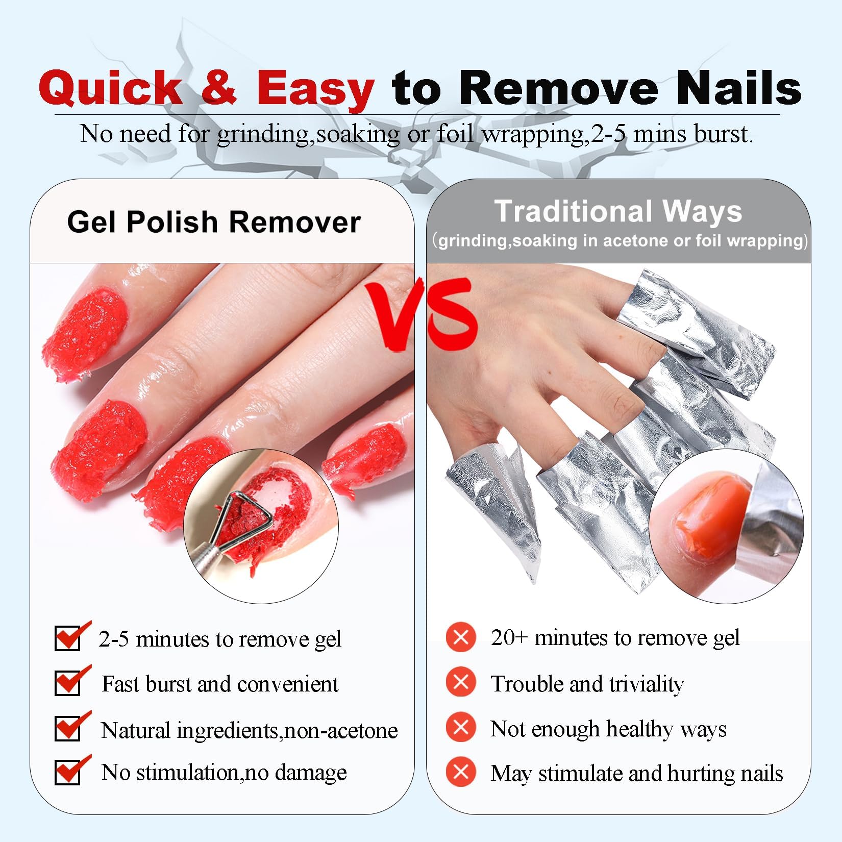 LOUINSTIC no acetone gel remover option for gentle nail care
