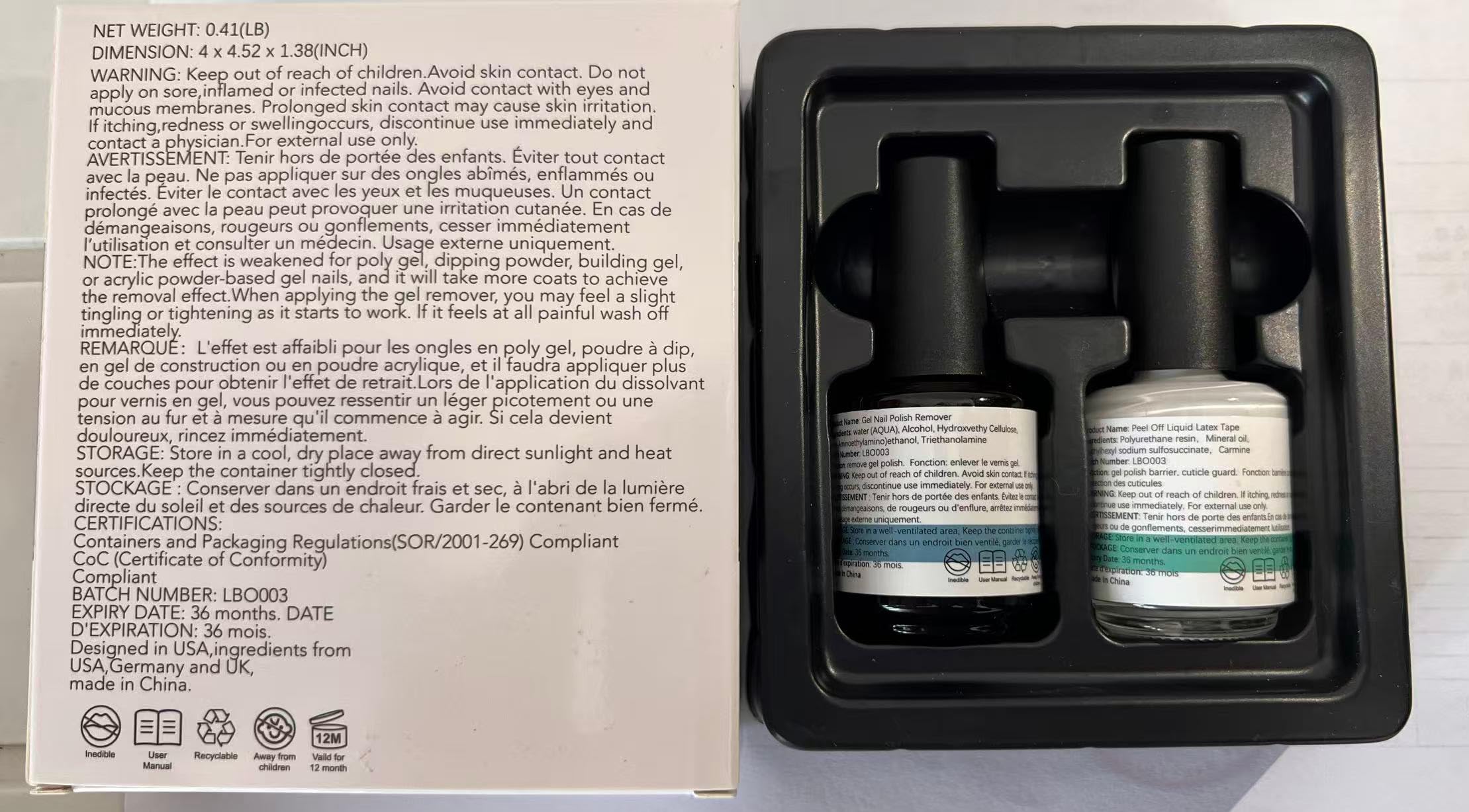 LOUINSTIC protective barrier application helps keep skin clean during removal.