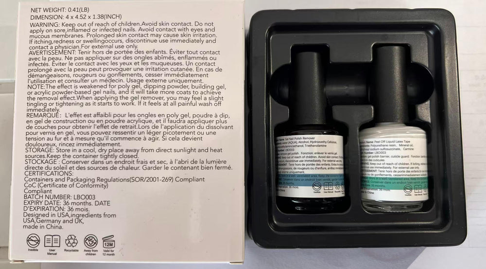 LOUINSTIC protective barrier application helps keep skin clean during removal.