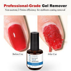 Louinstic remover 2-5 min action helps you remove nail polish efficiently.