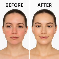 LOUMI RoseGlow Face Oil texture close-up reveals fast absorption.