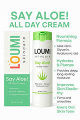 LOUMI Say Aloe All-Day Face Cream algae extract for nourishing skin
