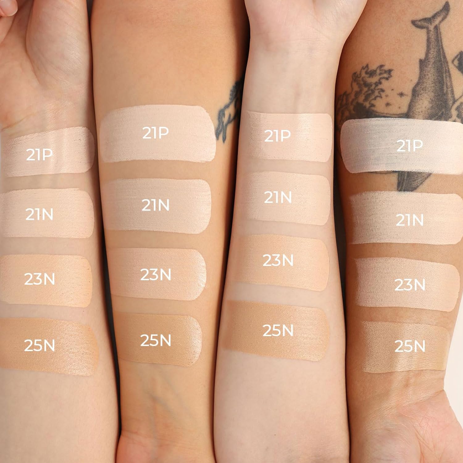 LOVB cushion shows buildable coverage from medium to full for customizable looks.