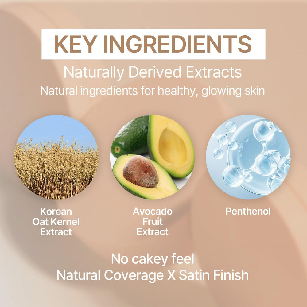 LOVB satin radiant finish enhances a healthy glow without heaviness