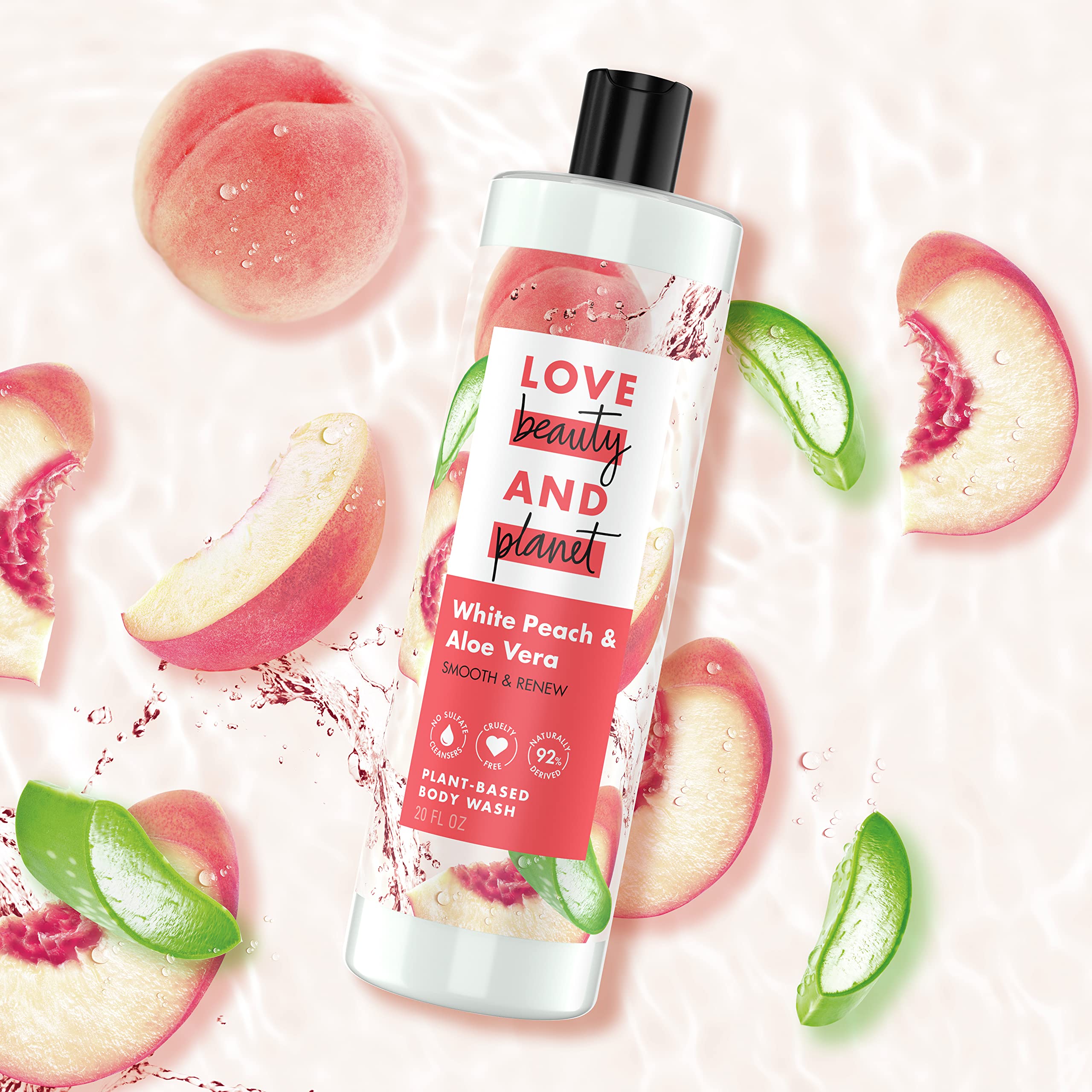 Cruelty-free logo on Love Beauty and Planet packaging.