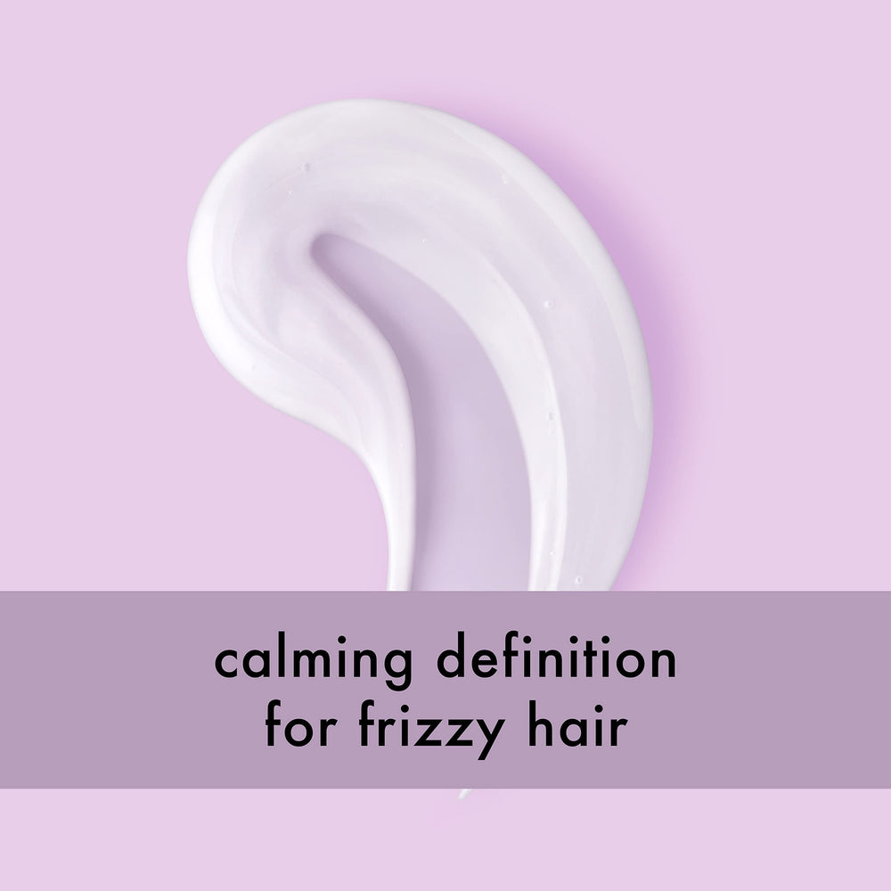 Love Beauty And Planet frizz-control shampoo on hair illustration